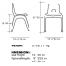 D130 12in. Kid chair recommended for kindergarten and preschool