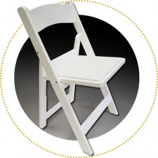 Classic: CHIP resin folding and stacking chairs (AKA White Wedding Folding Chairs)