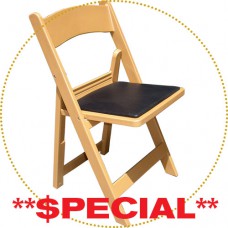 SET of 60 LIGHT BROWN CHIP resin folding and stacking chairs by Drake