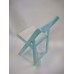 SET of 70 LIGHT LIGHT BLUE CHIP resin folding and stacking chairs by Drake
