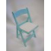 SET of 70 LIGHT LIGHT BLUE CHIP resin folding and stacking chairs by Drake