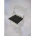SET of 40 FROSTY WHITE CHIP resin folding and stacking chairs by Drake
